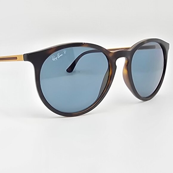 Ray-Ban RB4274 Rubber Havana Frame Polarized Grey Lens Sunglasses Italy 57mm - Picture 6 of 14